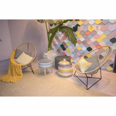 Carrelage sol / mur effet terrazzo rose 30×30 cm FARNESE AMALFI ROSE