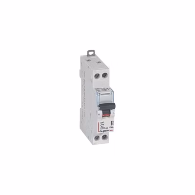 407692 Disjoncteur Unipolaire + Neutre 1a – 1p+n Courbe C – 6/10ka – à Vis – Legrand Dx3