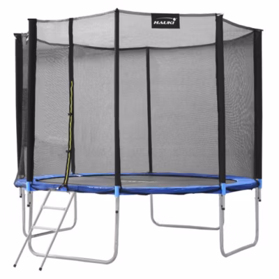 Trampoline d&rsquo;Extérieur, 366 cm, Bleu, Certifié GS, de Jardin, Rond pour Enfants