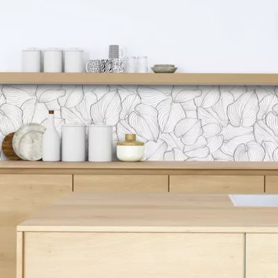 Crédence adhésive feuillage déco 60×300 cm