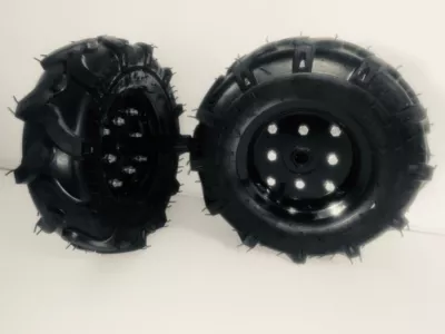 Jeu de roue agraire pour motoculteur