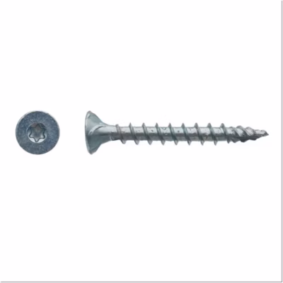 500 Vis Bois FX5 Tête Fraisée Torx F/Total 5 x 40 mm – Zingué blanc – D-Work