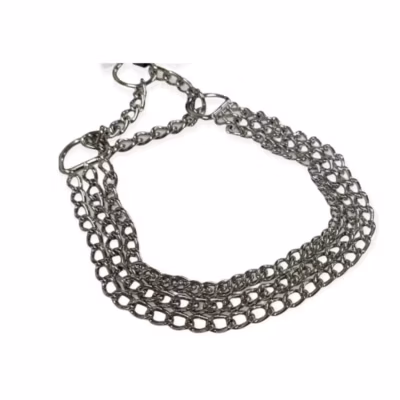 Collier d&rsquo;arrêt XL 65cm/ 2.5 mm  3 rang pour chien