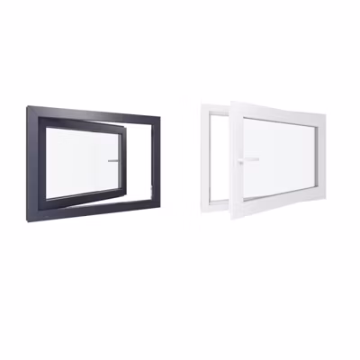 Fenêtre PVC – LxH 1000×800 mm -Triple Vitrage – Bicolore blanc int/anthracite ext-poignée à gauche