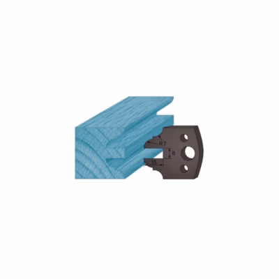 Jeu de 2 contre-fers profilés Ht. 38 x 4 mm contre-profil avt 15 mm A99 pour porte-outils de toupie – Diamwood
