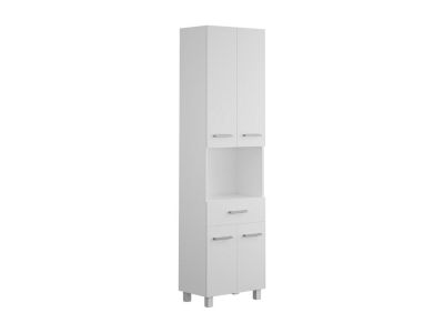Colonne de salle de bain sur pied – 180 cm – Blanc – MINELA