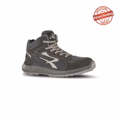 Chaussures de sécurité montantes DEXTER RU10046 S1P SRC ESD – tige Airnet et cuir croûte velours, embout aluminium