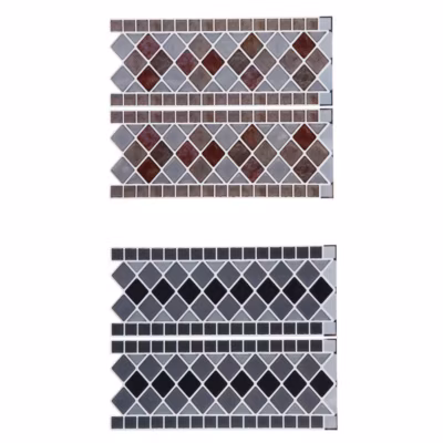 Sticker – carrelage – 25×31 – 5 cm – Multicolore- Atmosphera