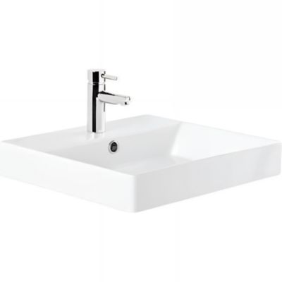Vasque a poser sur plan 70×45 cm céramique traditionnelle SANINDUSA Novelda Plus blanc