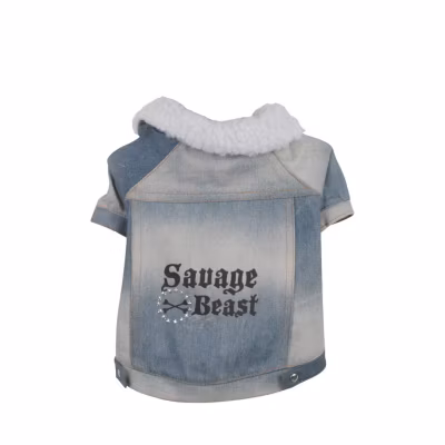 Manteau pour chien effet jean savage beast