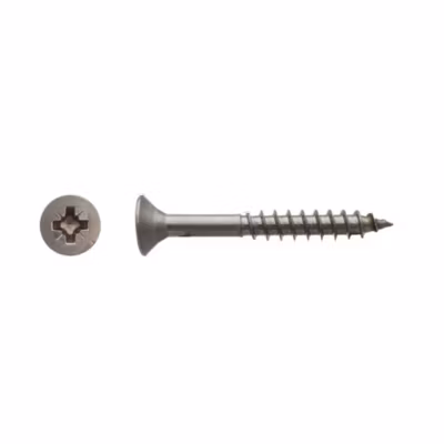 200 Vis Bois Tête Fraisée Pozidriv F/Partiel 3.5 x 25 mm – Inox A4 – D-Work