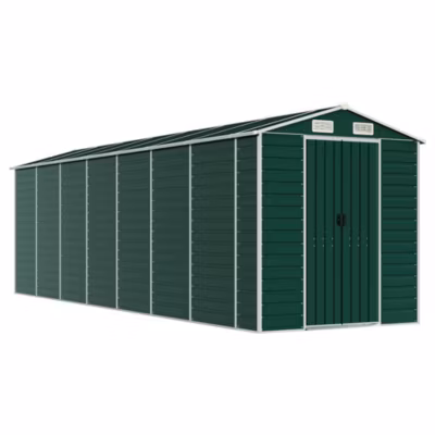 Abri de jardin vert 191x640x198 cm acier galvanisé vidaXL