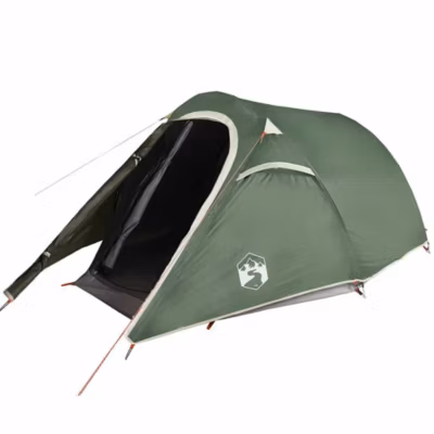 Tente de camping tunnel 2 personnes vert imperméable vidaXL