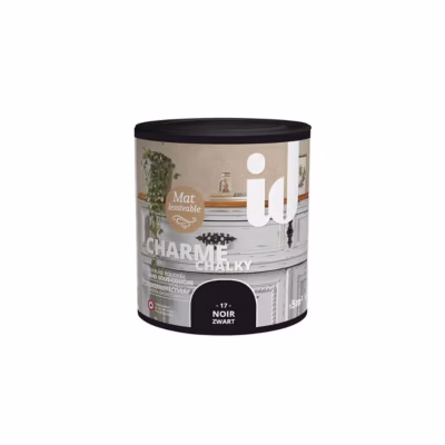 Peinture meubles et boiseries CHARME 500ML NOIR – ID Paris