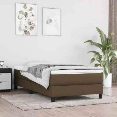 347717 vidaXL Matelas de lit à ressorts ensachés Marron foncé 90×200 cm epaisseur 20 cm