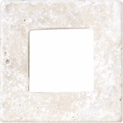 CARREAU RENAISSANCE TRAVERTIN IVOIRE PERCE 1 PIÈCE 10 x 10 CM CASA LINEA