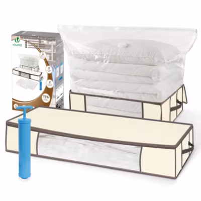 Lot de 5 Housses de rangement sous vide sous lit VOUNOT