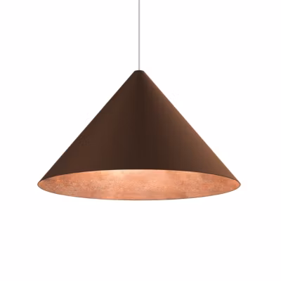 LUMICOM – PINOCCHIO Suspension, 1X E27, max 42W, métal, marron corten/feuille cuivre, D.50cm