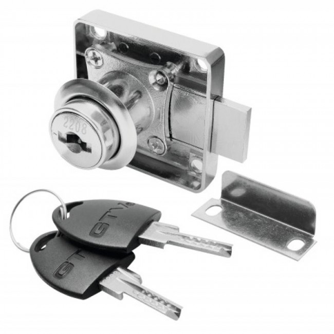 Kit de serrure de meuble monopoint 138 – clés plates GTV