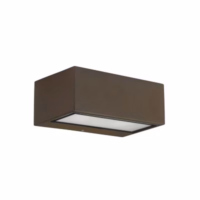 APPLIQUE IP54 NEMESIS ALUMINIUM 90x220MM E27 60W MARRON