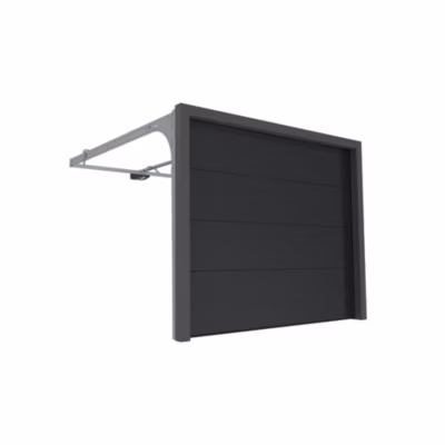 Porte Sectionnelle Motorisée StandardLine Linteau 100mm Lisse Gris Ral 7016 L5000xH2125 4M