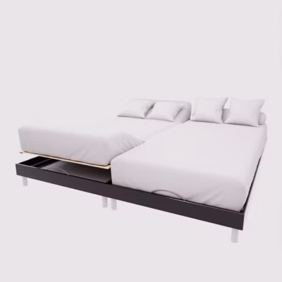 Drap housse TPR en coton 57 fils 2x80x200 cm UNI blanc, par Soleil d&rsquo;Ocre
