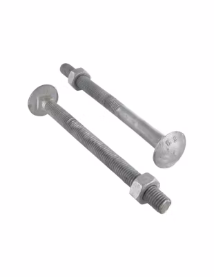 Boulon (vendu avec Ecrou) TRCC JAPY tête ronde collet carré M12X110 Filetée sur 110 Classe 6.8 Forte tenue – 1 pièce