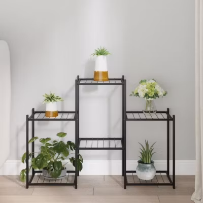 343125 vidaXL Jardinière 83x25x60 cm Noir Fer