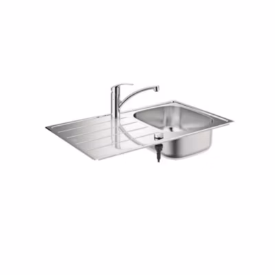 Pack évier inox + mitigeur chromé Grohe 31565SD1