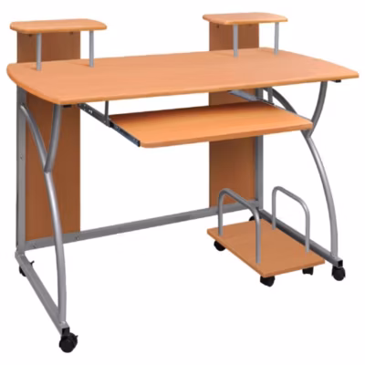 Bureau d&rsquo;ordinateur Marron 110x52x88,5 cm vidaXL
