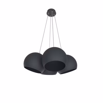 LUMICOM – JOE Suspension, 4X E27, max 42W, métal, anthracite, D.25cm