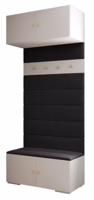 Armoire haute pour le hall  Inova 2 100/47/236,7 (blanc/doré)