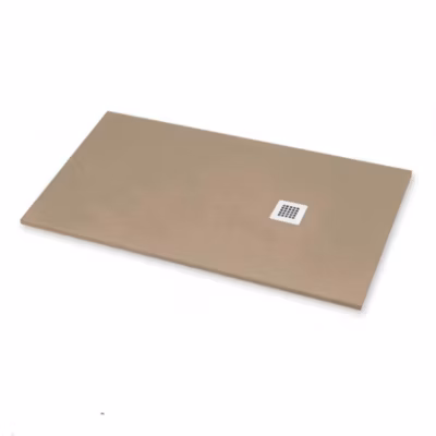 Receveur de Douche 180X120 cm Ligne Vulcano Fin Beige Ral 1019 en Résine Synthétique et Poudre de Marbre  – FRASCIO
