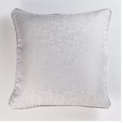 Coussin Passepoil Adamo Jacquard Gris 60 x 60 cm