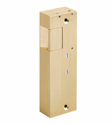 Gache électrique en applique 12V serrure verticale à émission 158 mm porte droite Beugnot 8