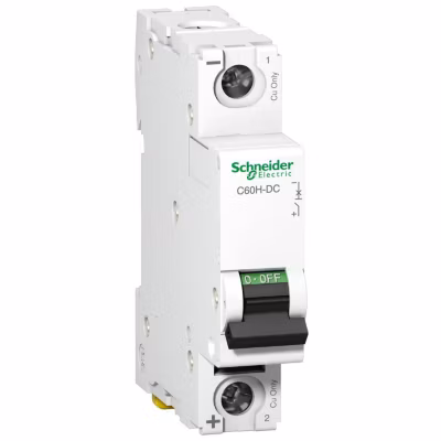 A9n61512 Disjoncteur Courant Continu Dc – 1p – 20a – Courbe C – à Vis – Schneider C60h-dc