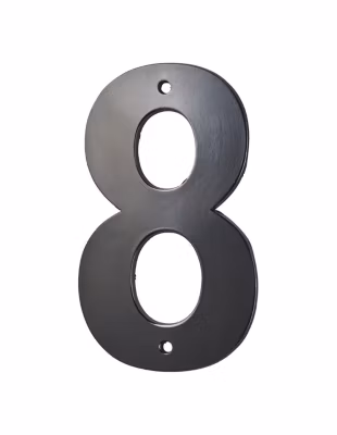 Chiffre 8 à visser, alliage, H.80mm, noir – THIRARD