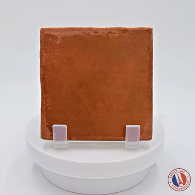 carrelage sol / mur effet zellige bejmat terracotta terre cuite 10×10 cm mate ARGILE COTTO