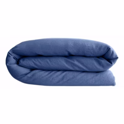 Housse de couette Palace 100% coton teint lavé Vent du sud – Palace Indigo – Housse de couette 260 x 240 cm