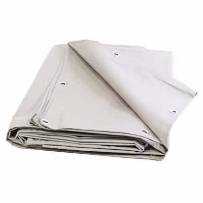 Bâche Toiture 2×3 m Blanche – Garantie 10 ans TECPLAST -XP640TO- Bâche d&rsquo;étanchéité pour Couvreur et Charpentier – Made in France