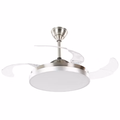 Ventilateur de plafond avec lampe IBAR Avec télécommande LED Transparent