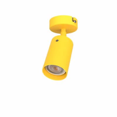 LUMICOM – FORM S Plafonnier, 1X GU10, max 33W, métal, jaune, D.6cm