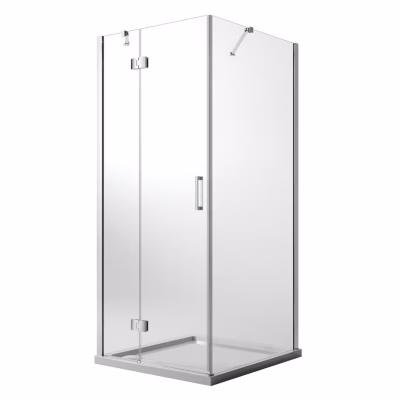 Cabine de douche 120×30 CM H190 Transparent avec Easyclean mod. Flip Porte + Fixe