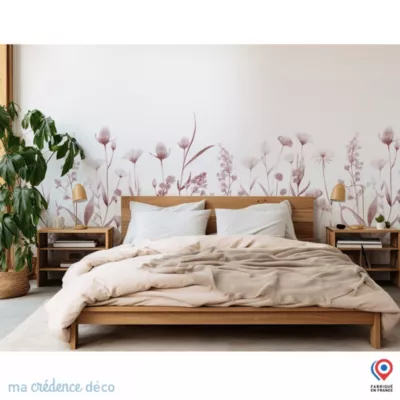 Papier peint Fleurs colorées et aquarelle 2 – Intissé – 300 cm – 280 cm – MaCrédenceDéco