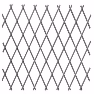 Treillis Plastique 1X3 M Composition 100% PVC Gris Gardien Des Plantes Résistant Decoration Jardin