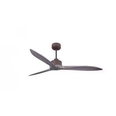 Modulo Latino Slim – Super destratificateur et ventilateur DC 132 cm chocolat pales bois gris idéal 26 à 40 m²
