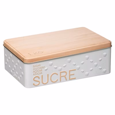 Boîte à sucre morceaux métal Blanc Scandi Nature – 5Five