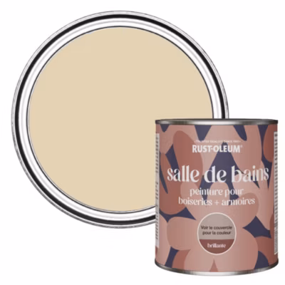 Peinture Beige pour Boiseries de Salle de Bains, Brillante – RUST-OLEUM – Sandhaven 750ml