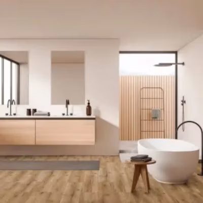 Revêtement de sol vinyle SPC Oak House LITI002 (2,78 m²/boîte), effet bois, chanfreiné sur les 4 côtés