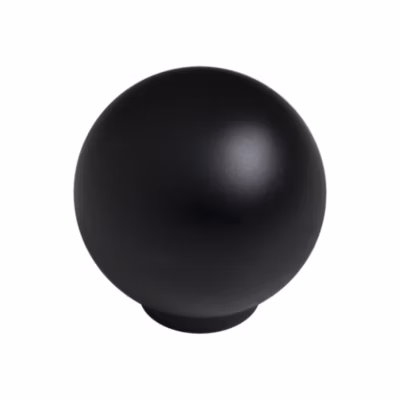 Bouton de meuble boule abs diamètre   29 mm noir mat lot de 50 piéces